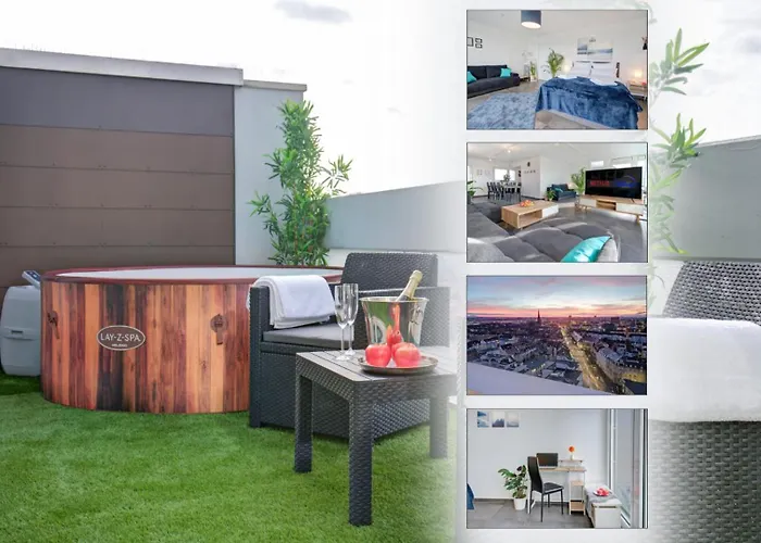 Das Penthouse - Jacuzzi - Bbq - Dachterrasse